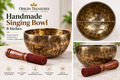 Handmade 8-Inch Singing Bowl with Wooden Striker | Origin Treasures