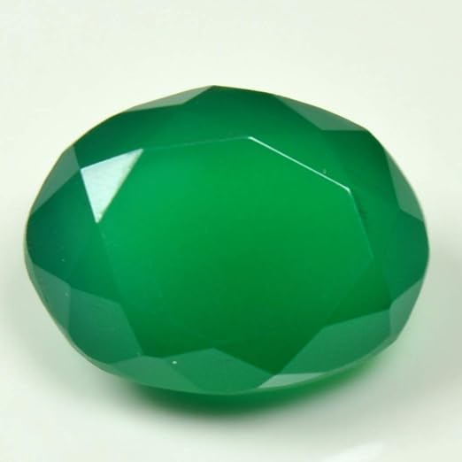 5.25 Ratti Genuine Certified Green Onyx Stone 5 Carat Oval Loose Haqiq Gemstone Rashi Ratan - Image 2