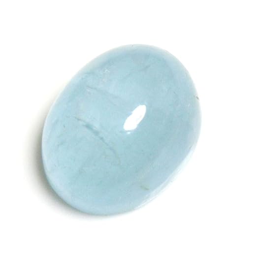 2.25 Ratti Certified Genuine Aquamarine Loose Stone 2.04 Carat Oval Shape Beruj Gemstone Engerised Ratan - Image 3