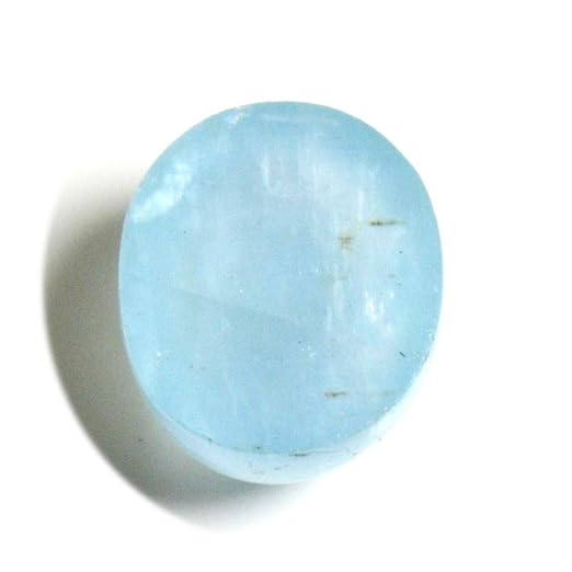 2.25 Ratti Certified Genuine Aquamarine Loose Stone 2.04 Carat Oval Shape Beruj Gemstone Engerised Ratan - Image 2